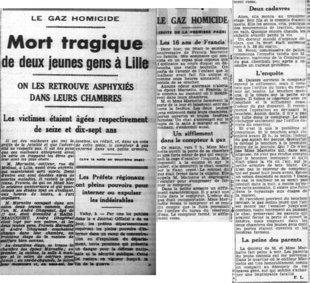 Le réveil du Nord - Edition du 06 novembre 1941