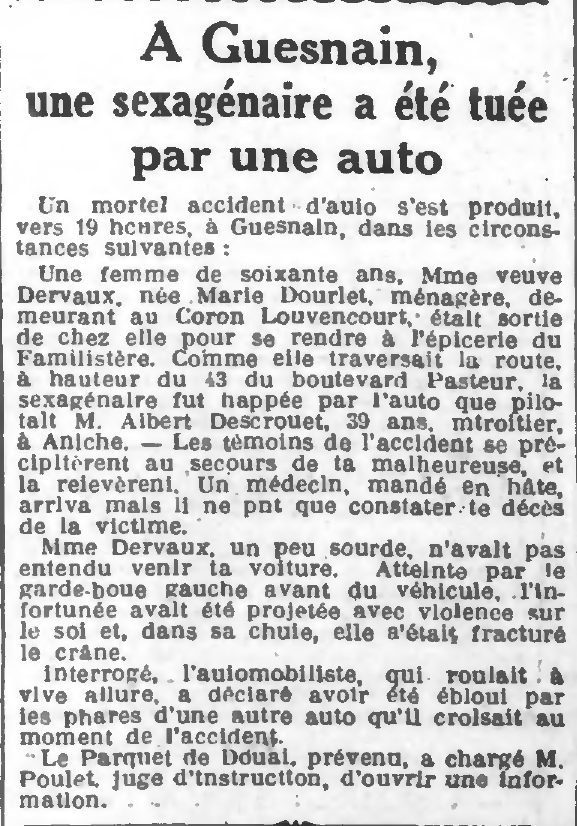 L'égalité de Roubaix-Tourcoing du 02 mars 1929 - En première page